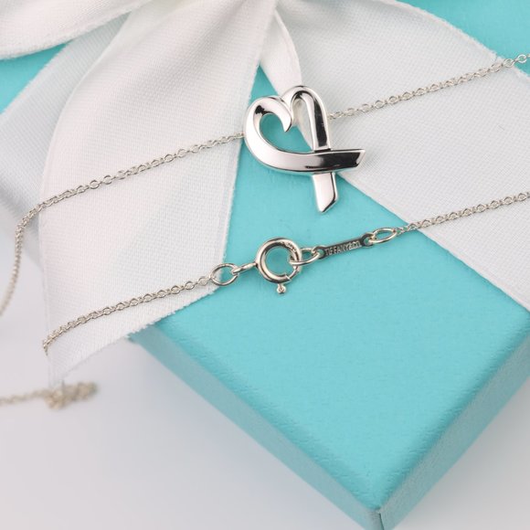 Tiffany & Co. Necklace Paloma Picasso Vintage Loving Heart Pendant in Silver - Picture 6 of 10